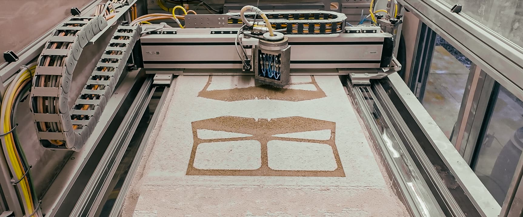 Custom binder‑jet 3D printer